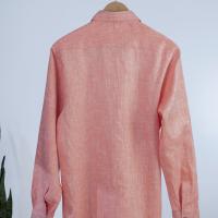 Peach Linen Shirt Back 